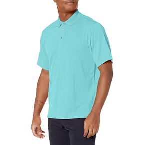 PGA TOUR Men's Short Sleeve Airflux Solid Mesh Polo Shirt