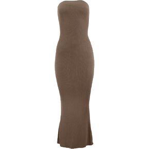 Almere Body Shaping Basic Strapless Maxi Dress in Kuwait