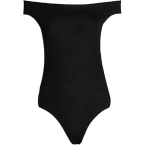 GirlsWalk Women's Plain Plus Size Off Shoulder Stretchy Bodysuit Leotard Top in Saudi Arabia