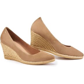 Viscata Roses Espadrille Suede Wedges Spain Handmade 2 ½" Heel Women's Pumps with Soft, Premium Suede Upper and 100% Natural Jute Midsole for All Occasions: Casual, Work, Party