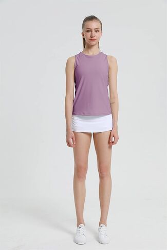 قميص بدون أكمام للسيدات بدون أكمام، قميص رياضي فضفاض مناسب للتمرين، قميص يوجا نشط in Kuwait