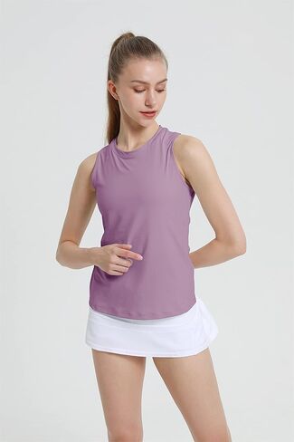 قميص بدون أكمام للسيدات بدون أكمام، قميص رياضي فضفاض مناسب للتمرين، قميص يوجا نشط in Kuwait