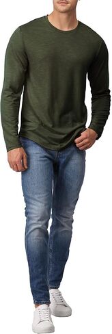 H2H Mens Casual T Shirt Long/Short Sleeve T Shirt Muscle Gym Workout Athletic Tee in Kuwait