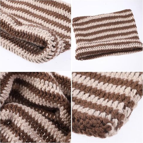 Cute Cat Ear Beanie Lazy Style Y2k Beanies, Winter Warm Crochet Hats for Women Girls Boys in Saudi Arabia