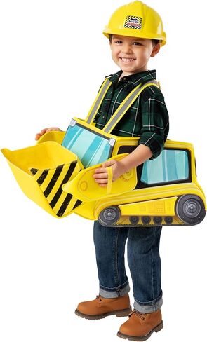 Spirit Halloween Ride-Along Bulldozer Costume | Construction Worker Cosplay | Occupation Outfit | Piggyback Costume in Saudi Arabia
