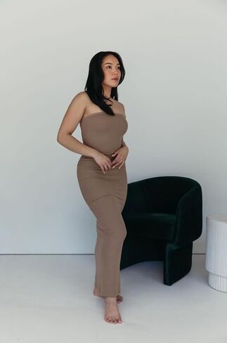 Almere Body Shaping Basic Strapless Maxi Dress in Saudi Arabia