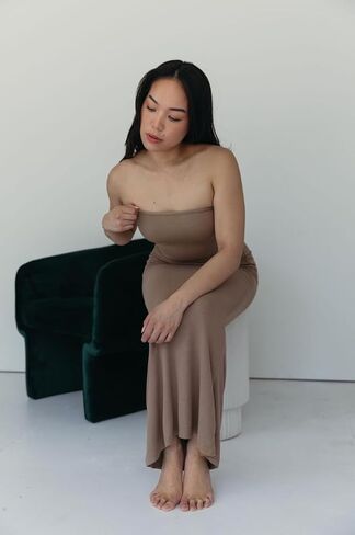 Almere Body Shaping Basic Strapless Maxi Dress in Saudi Arabia