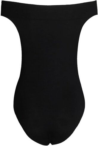 GirlsWalk Women's Plain Plus Size Off Shoulder Stretchy Bodysuit Leotard Top in Saudi Arabia