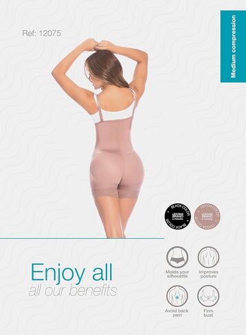 DELIÉ by Fajas DPrada 09075 Fajas Colombianas Postpartum Girdle Full Body Shaper for Women in Kuwait