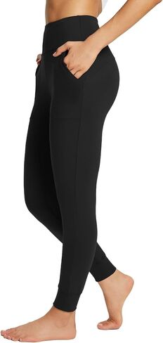 بنطال BALEAF النسائي عالي الخصر خفيف الوزن للتمرين والجري واليوجا الرياضي مع جيوب in Kuwait