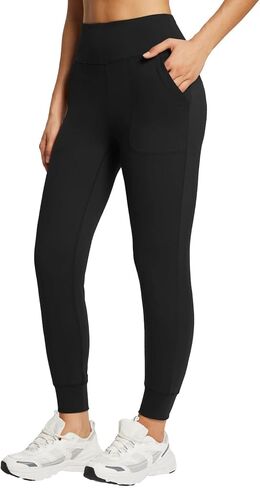 بنطال BALEAF النسائي عالي الخصر خفيف الوزن للتمرين والجري واليوجا الرياضي مع جيوب in Kuwait