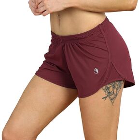 icyzone Workout Shorts Built-in Brief - Women's Gym Exercise Athletic Running Yoga Shorts