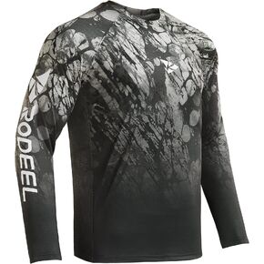 Rodeel Mens Loose-Fit Fishing T-Shirt Vented River Bluff Performance Long Sleeve Shirt UPF 50 Sleeve in Saudi Arabia