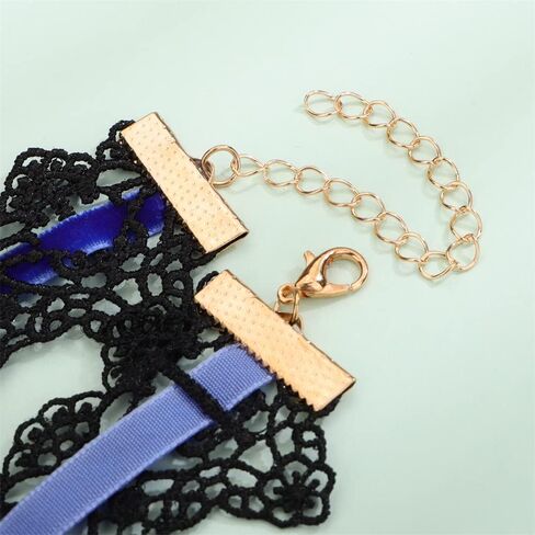 Sither Women Halloween Choker Necklace Crystal Pendant Black Lace Gothic Necklace for Halloween Punk Costume Party Vampire Choker for Gift in Kuwait