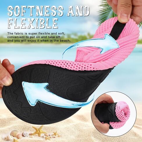 ANLUKE Water Shoes for Women Men Quick-Dry Swim Shoes for Pool & Beach | Breathable knit upper with a flexible barefoot feel; ideal for pool, beach, swim, yoga or slippers. in Kuwait