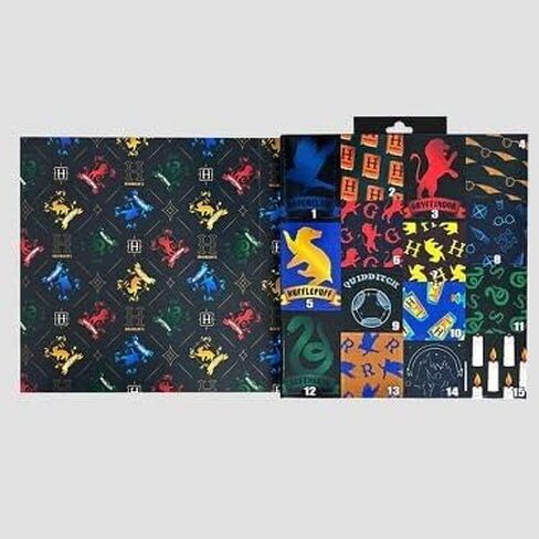 Men's Harry Potter 15 Days of Socks (Houses) Advent Calendar 15pk, Blue, One Size in Saudi Arabia