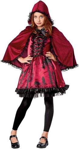 Seasons Girls Red Riding Hood Costume with Hoodedcape and Dress in Saudi Arabia