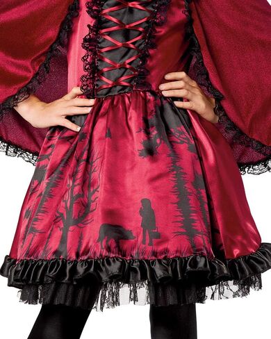 Seasons Girls Red Riding Hood Costume with Hoodedcape and Dress in Saudi Arabia