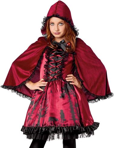 Seasons Girls Red Riding Hood Costume with Hoodedcape and Dress in Saudi Arabia