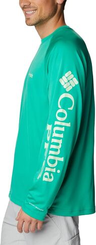 Columbia Men's Terminal Tackle Long Sleeve Shirt, Circuit/Key West Logo, Medium in Saudi Arabia