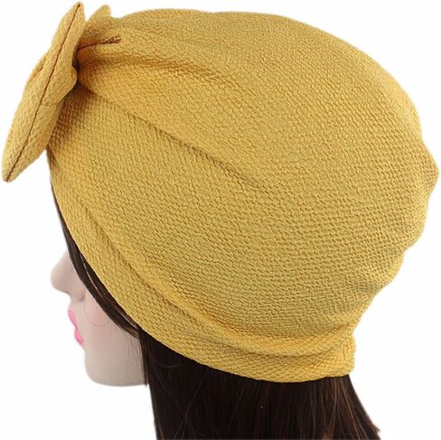 قبعة عمامة فاخرة للسيدات من Qhome، قبعة كيميائية أنيقة in Kuwait