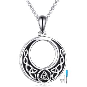 POPLYKE Urn Necklaces for Ashes Sterling Silver Cremation Urn Necklaces Memorial Keepsake With Filling Tool in Kuwait