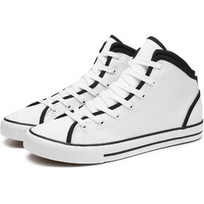 أحذية رياضية بيضاء من القماش الكتاني للرجال من Yageyan للأحذية العصرية باللون الأسود الكاجوال in Kuwait