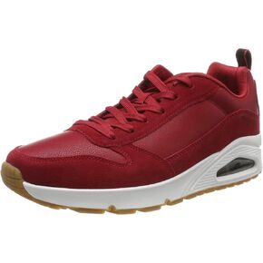 Skechers Men's UNO-STACRE Sneaker, RED, 10