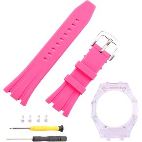 Topuly 20mm Men's rubber watch strap compatible with Casio G-Shock GA2100 Women's Outdoor Sports waterproof silicone watch band Buckle in Saudi Arabia