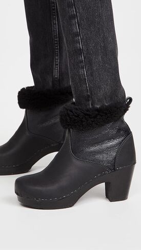 No.6 Women's Pull On Shearling High Heel Boots in Saudi Arabia