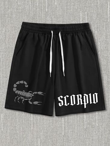 GORGLITTER Men's 2pc Graphic Shorts Set Tracksuits Short Sleeve Tee Drawstring Pocket Shorts Set in Saudi Arabia