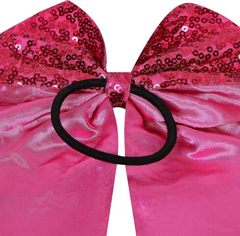 Zombies Cheerleader Costume for Girls Rose Dress Two Cheerleader Pom Poms Matching Hair Rope in Saudi Arabia