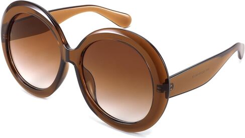 FEISEDY Oval Oversized Trendy Sunglasses Women Men Stylish Retro Big Frame Vacation Sun Glasees UV400 Protection B0017 in Saudi Arabia