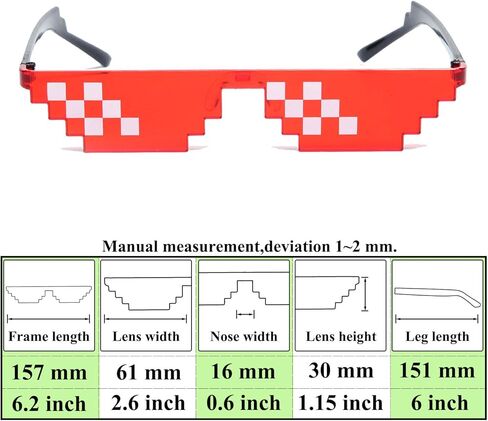 نظارات شمسية من LA GAMBETA FASHION مكونة من 12 قطعة من 4 ألوان من Thug Life نظارات فسيفساء نظارات شمسية بدون مزارع للحفلات in Kuwait