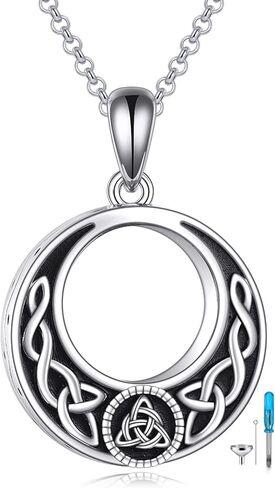 قلادات جرة POPLYKE للرماد من الفضة الإسترليني قلادات جرة الحرق تذكار تذكاري مع أداة الحشو in Kuwait