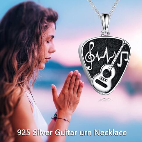 POPLYKE Urn Necklaces for Ashes Sterling Silver Cremation Urn Necklaces Memorial Keepsake With Filling Tool in Kuwait
