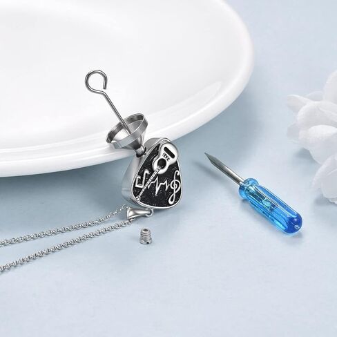 POPLYKE Urn Necklaces for Ashes Sterling Silver Cremation Urn Necklaces Memorial Keepsake With Filling Tool in Kuwait