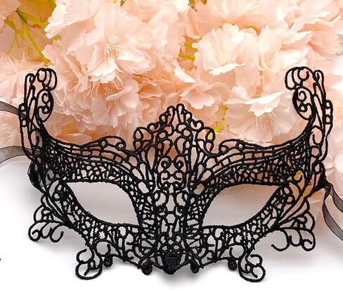 3 قطع من إكسسوارات زي القطة السوداء، عصابة رأس من الدانتيل الأسود لأذن القطة من الدانتيل قناع تنكر على شكل قلب الحب لحفلة تنكرية، زي امرأة القطة للنساء والفتيات في الهالوين in Kuwait