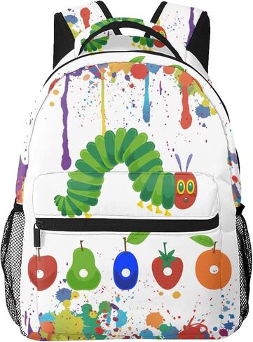حقيبة ظهر OIUCANP The Very Hungry Caterpillar، حقيبة ظهر كاجوال للسفر للرجال والنساء، حقيبة رياضية خارجية متعددة الوظائف in Saudi Arabia