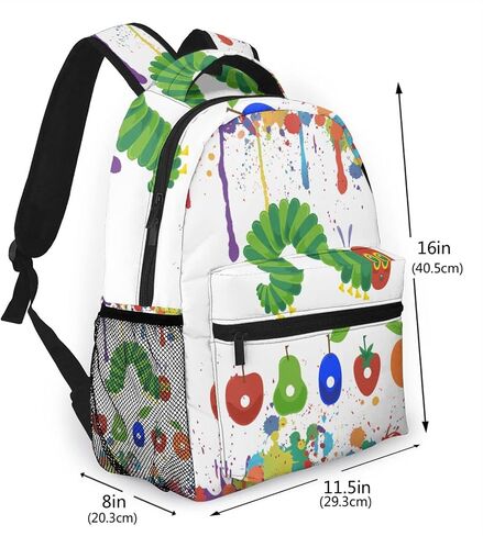 حقيبة ظهر OIUCANP The Very Hungry Caterpillar، حقيبة ظهر كاجوال للسفر للرجال والنساء، حقيبة رياضية خارجية متعددة الوظائف in Saudi Arabia