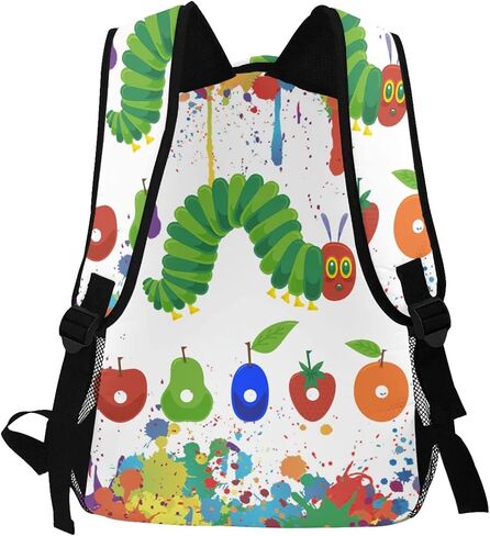 حقيبة ظهر OIUCANP The Very Hungry Caterpillar، حقيبة ظهر كاجوال للسفر للرجال والنساء، حقيبة رياضية خارجية متعددة الوظائف in Saudi Arabia