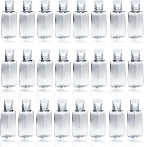 BIGNC 30 Pack Portable Travel Bottle, Empty Clear Travel Refillable Flip-Top Bottles for Travel Outdoor Camping Business, 1Ounce in Kuwait