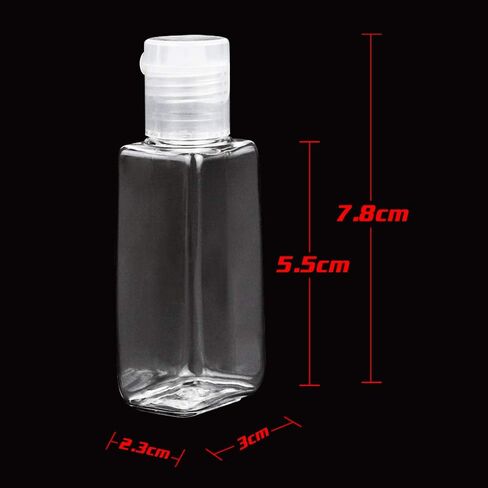 BIGNC 30 Pack Portable Travel Bottle, Empty Clear Travel Refillable Flip-Top Bottles for Travel Outdoor Camping Business, 1Ounce in Kuwait