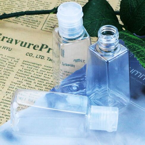 BIGNC 30 Pack Portable Travel Bottle, Empty Clear Travel Refillable Flip-Top Bottles for Travel Outdoor Camping Business, 1Ounce in Kuwait