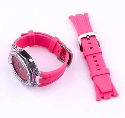 Topuly 20mm Men's rubber watch strap compatible with Casio G-Shock GA2100 Women's Outdoor Sports waterproof silicone watch band Buckle in Kuwait