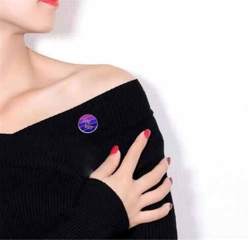 هي / لها ضمير المينا دبوس هي لها ثنائي الجنس فخر العلم دبوس مخصص دبابيس قميص طية صدر السترة المعلم حقيبة الظهر شارة الكرتون هدية دبابيس دبابيس للنساء in Kuwait