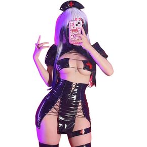 زي الممرضة الفوضوية من MOEFLAVOR | مثير ممرضة تأثيري الملابس الداخلية الموحدة | Kawaii Anime لعب الأدوار Reg & Plus Size in Kuwait