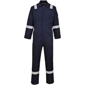 Portwest UFR21 Super Lightweight FR Antistatic Workwear Coverall Navy, XX-Large