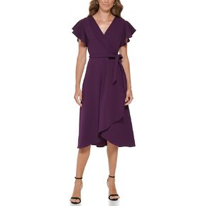 DKNY Women's Faux Wrap Dress