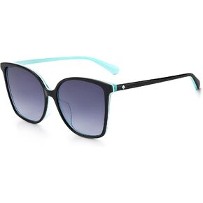 Kate Spade New York Women's Brigitte/F/S Cat Eye Sunglasses, Black/Gray Shaded, 58mm, 16mm in Saudi Arabia